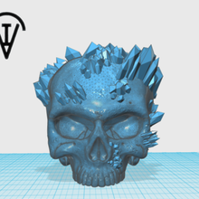 kuvars kafatası sanat cam terör yas ölüm 3d print model - Mito3D
