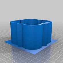 quadrilobe poubelle Ménage 3d print model - Mito3D