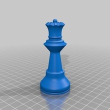 queen games chess parts bishop lady tower horse peon 3d print model - Mito3D