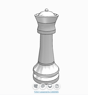 reina ajedrez 3d print model - Mito3D