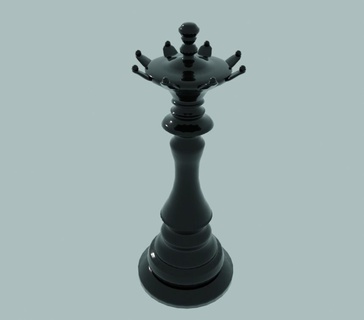 rainha xadrez peça jogos borda conjunto brinquedos 3d print model - Mito3D