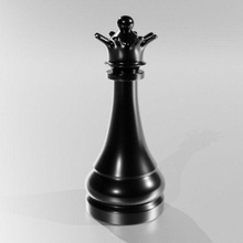 reina ajedrez trozo 3d print model - Mito3D