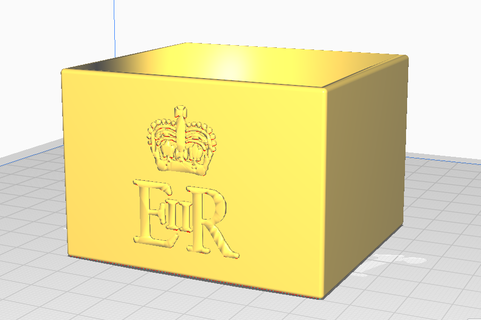 Regina Elisabetta ii personalizzato cottura polvere scatola contenitore Conservazione cucina cypher 3d print model - Mito3D