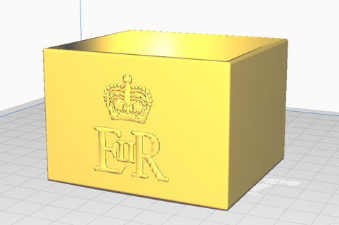 kraliçe Elizabeth ii özel pişirme pudra Kutu konteyner depolama mutfak Cypher 3d print model - Mito3D