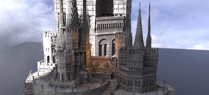 queen mary tudor castle exterior archaeology architectural pharoah kitbash assassinscreed persia desert medieval crusades crusader knight fort 3d print model - Mito3D