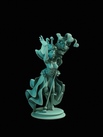 queen of my carnival chess game 3d print model - Mito3D