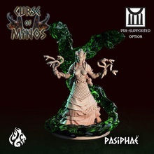 queen pasifae game fantasy god rpg hybrid witch villain evil minotaur spell dnd sorceress foundry crippled cgf 3d print model - Mito3D