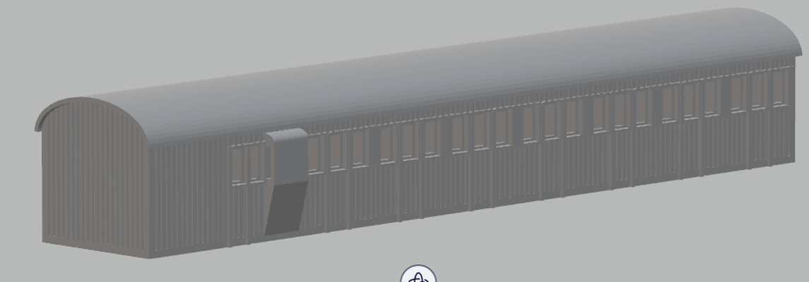 queensland demiryolu ahbap 12mm ölçü oyun qr evans yolcu taşıma tren 3d print model - Mito3D