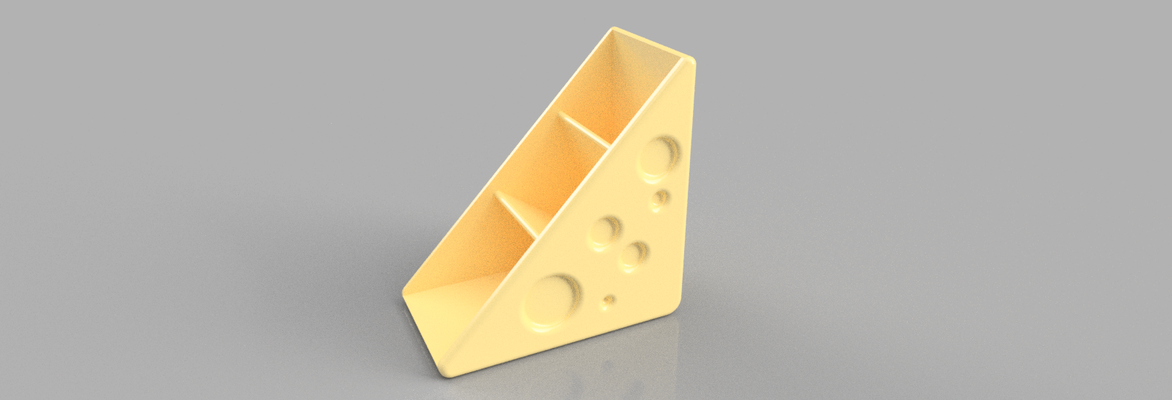 queso organizador home papeler a material escolar 3d print model - Mito3D