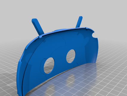 busca 2 andróide placa frontal cobrir bainha gadget 3d print model - Mito3D