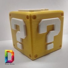 pergunta caixa de super mario jogo supermario a marioblock brinquedo yellowcube decoração o mistério 3d print model - Mito3D