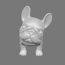 question french bulldog art puppy puppies cute figure miniture dog toy pug animal 3d print model - Mito3D