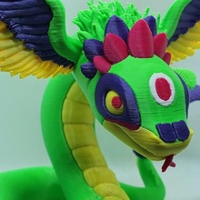 Quetzalcoatl mmu malzemeli 3d print model - Mito3D