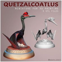 quetzalcoatlus preistorico animale 3d print model - Mito3D