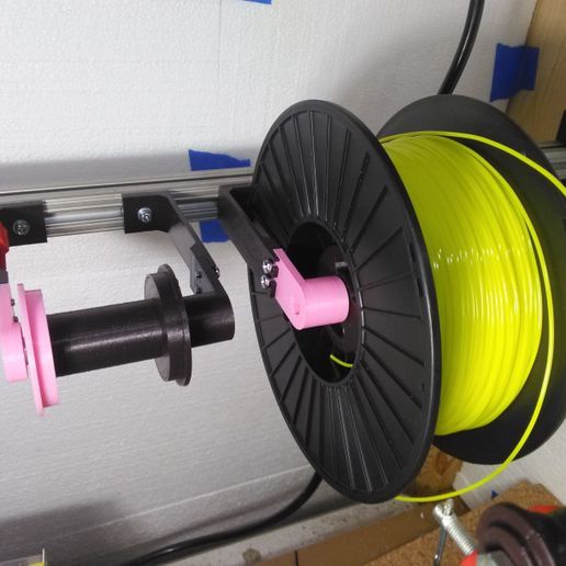rápido mudança carretel suporte imprimível pré carga rolamentos ferramenta 3d impressora acessórios 3D print model - Mito3D