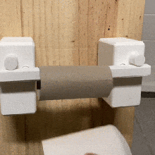 quick change toilet paper holder bathroom wc towel practice gadget premium minimalist design reload tactics roll lifehacks home useful modern purified 3d print model - Mito3D