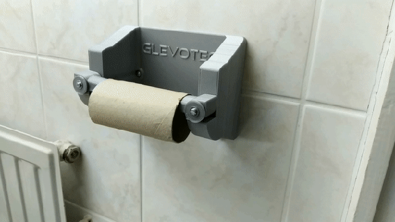 quick change toilet paper holder toilet paper toilet paper bathroom holder quick-release quick change  3d print model - Mito3D