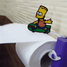 quick change toilet paper holder bart meme 3d print model - Mito3D