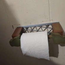 quick change tp holder gadget toilet paper roll bathroom household 3d print model - Mito3D