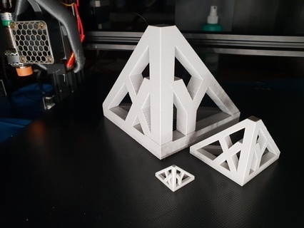 rápido fácil minimalista xyz cubo 20mm 3d impresión pruebas 3d print model - Mito3D