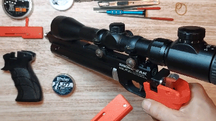 rápido cargador pp700sa artemisa pistola 45mm versión pcp revista aire 3d print model - Mito3D
