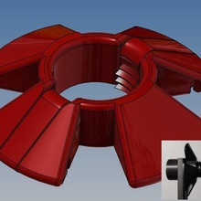 rápido de montaje tuerca del soporte eje la bobina ender 3 herramienta apoyo filamento creality carrete mejora 3d print model - Mito3D