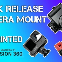 quick release mount cameras gopro gadget accessories camera adapter gear tools 3d print model - Mito3D