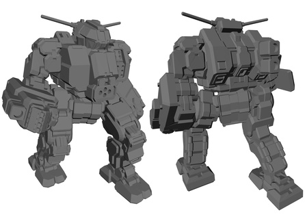 schnelle Zeichnung Varianten Battletech 6mm 3d print model - Mito3D
