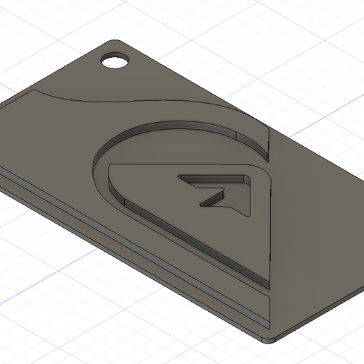 quicksilver portachiavi gioielli keychain i quiksilver 3D print model - Mito3D