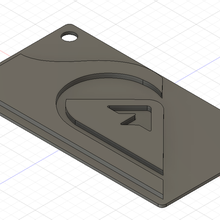 quicksilver keychain jewelry keychains quiksilver 3d print model - Mito3D