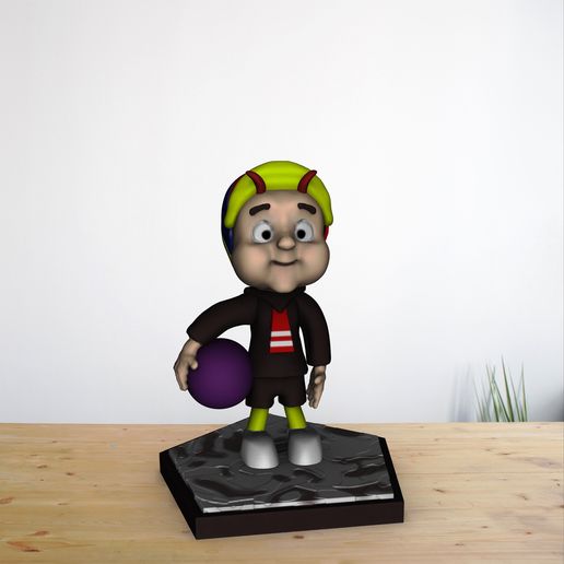 quico Kiko bambino chaves Chespirito televisori giocattolo carina bolanos chibi 3D print model - Mito3D