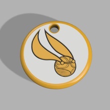 quidditch ball key ring 3d print model - Mito3D