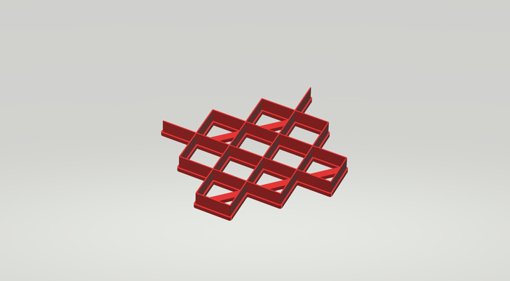 quilt square cookie cutter effetto trapunta tagliabiscotti formine stampi cake design argilla 3d print model - Mito3D