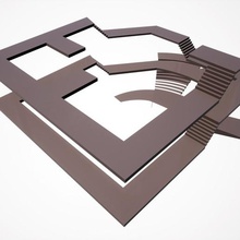 peculiar escada arquitetura ativo jogo a geometria escadas 3d print model - Mito3D