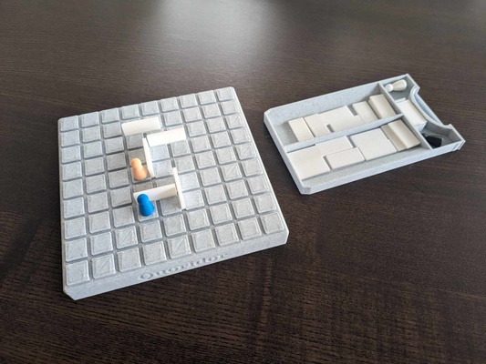 quoridor taşınabilir yazı tahtası oyun strateji 3d print model - Mito3D