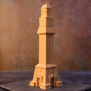kuş saat kule Bağdat Irak mimari bina Osmanlı anıt dönüm noktası mimar torre Saat kulesi Orta Doğu mini dünya miniworld3d kaplan kış alkışlarla 3d print model - Mito3D
