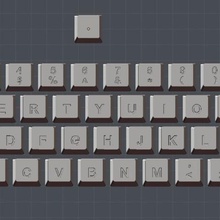 qwerty keycaps gadget computer neat mechanical keyboard cherry mx 3d print model - Mito3D