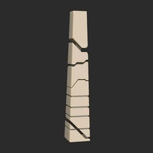 r'lyeh obelisco, monumento de cthulhu a arte esculturas rlyeh obelisco 3d print model - Mito3D