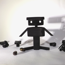r1b art deuxarbresrobot robot 3d print model - Mito3D