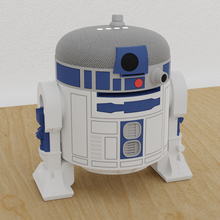 r2-d2 inspired nest mini stand dome gadget r2 r2d2 alexa dot 4 droid 3d print model - Mito3D