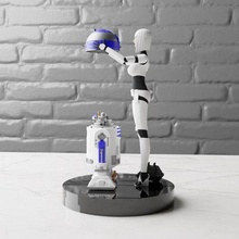 r2-d2 vs stormtrooper art star wars r2-d2 stormtrooper mouse droid