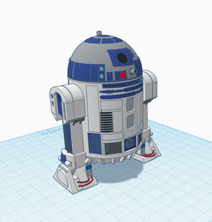 r2d2 Game robot android the war from galaxies 3d print model - Mito3D