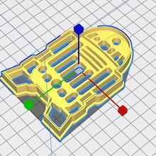 r2d2 Galleta cortador robot estrella guerras 3d print model - Mito3D