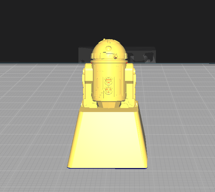 r2d2 klavye tuşu 3D print model - Mito3D