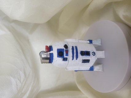r2d2 lighter buddy droid starwars bic figure 420 robot disney toy accessory 3d print model - Mito3D