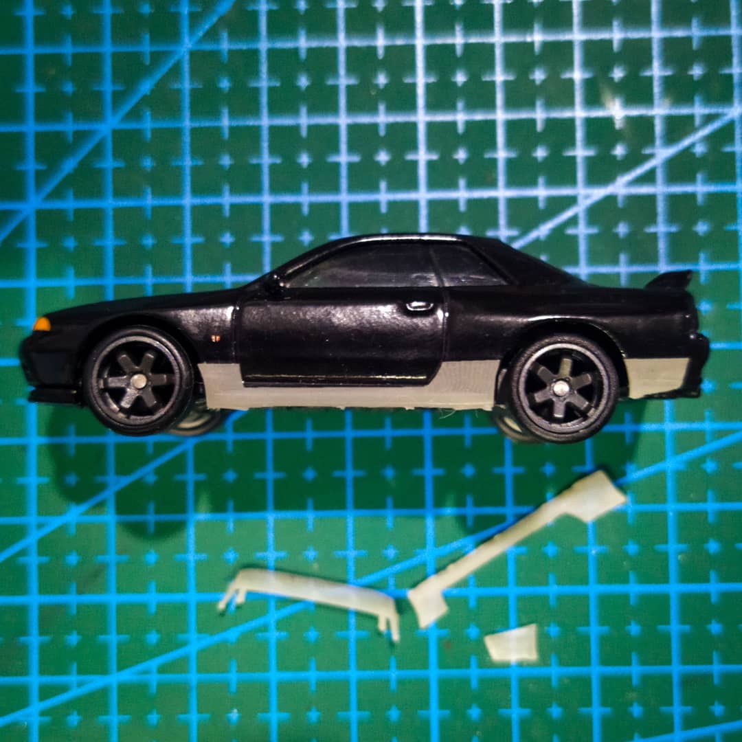 r32 Körper Kits gtr Bodykit breiter Nissan Horizont heiße Reifen Druckguss 3D print model - Mito3D