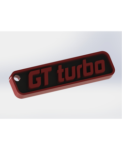 r5 gt turbo key ring keychain car rally nice design fashion motor racing vintage 3d print model - Mito3D