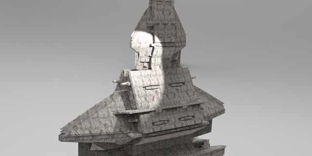 ra returned sci-fi city tower 8 persia egyptian atlantis lemuria greece aqueduct dune street godofwar kitbash 3d print model - Mito3D