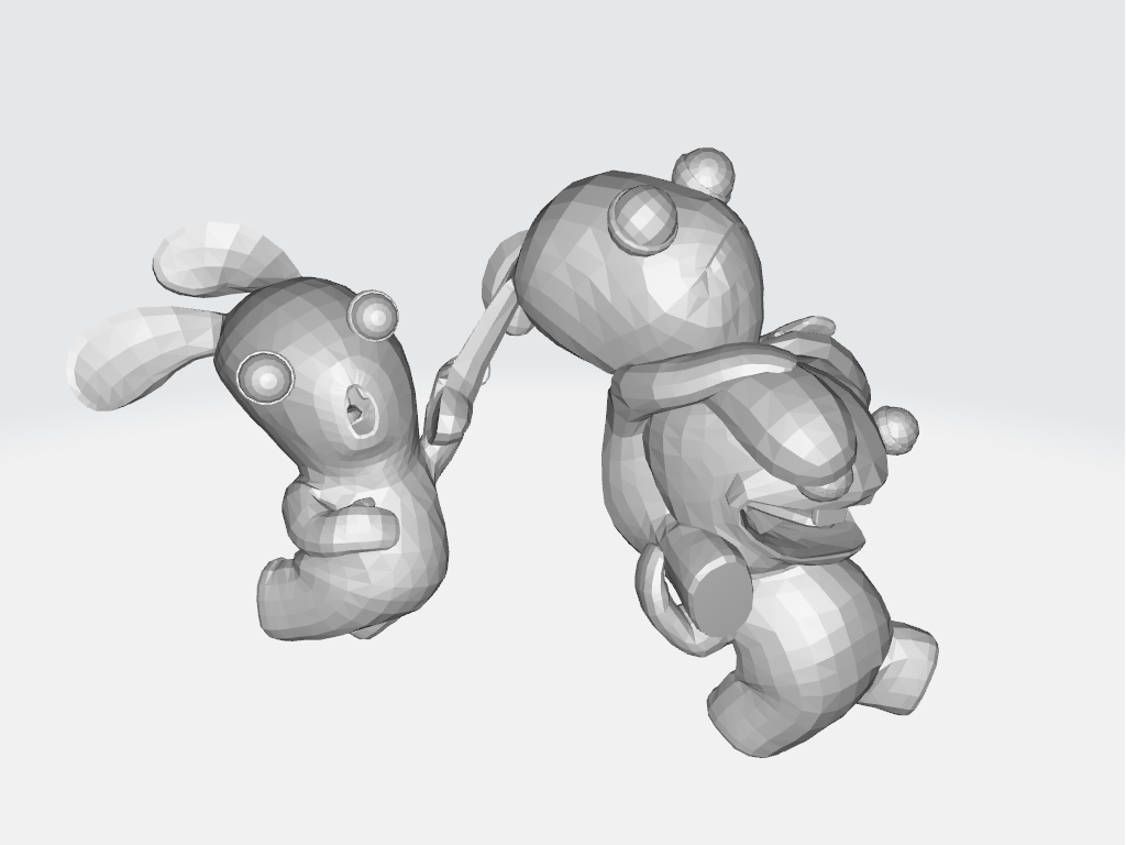 tavşanlar düşük poli oyun Mario Kardeşler Süper kardeşler Luigi benzin pompası yoshi kart değiştirmek ganimet şeftali karakurbağası Waluigi Wario eşek kong nintendo 3D print model - Mito3D