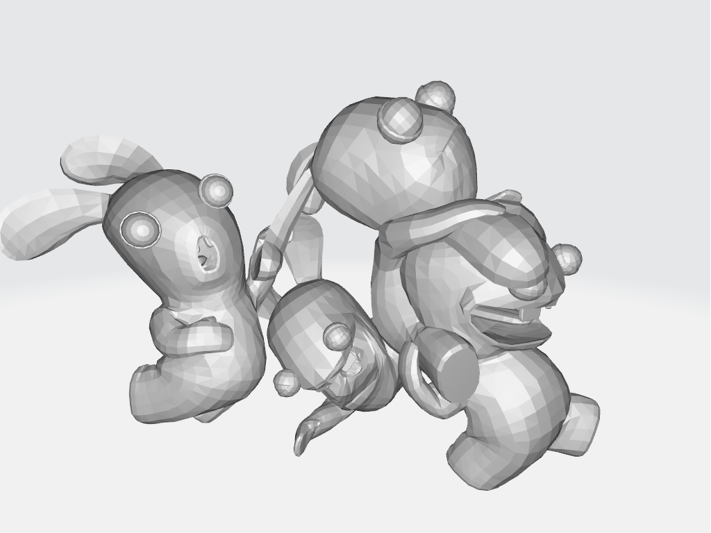tavşanlar düşük poli oyun Mario Kardeşler Süper kardeşler Luigi benzin pompası yoshi kart değiştirmek ganimet şeftali karakurbağası Waluigi Wario eşek kong nintendo 3D print model - Mito3D
